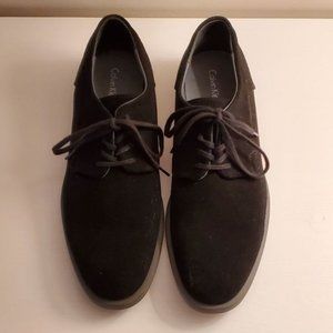 Calvin Klein Yago Black Suede Oxfords